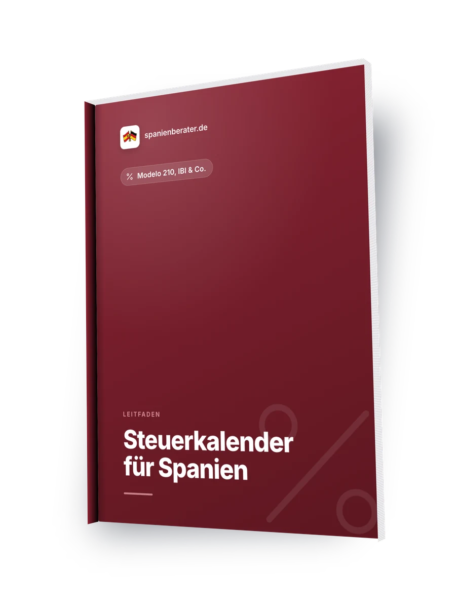 Titelbild des Leitfadens „Der Steuerkalender für Immobilienbesitzer in Spanien“